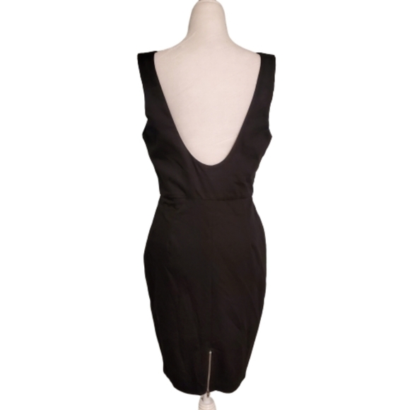 NEW Aqua Black Zip Up Open Back Dress - Picture 2 of 3